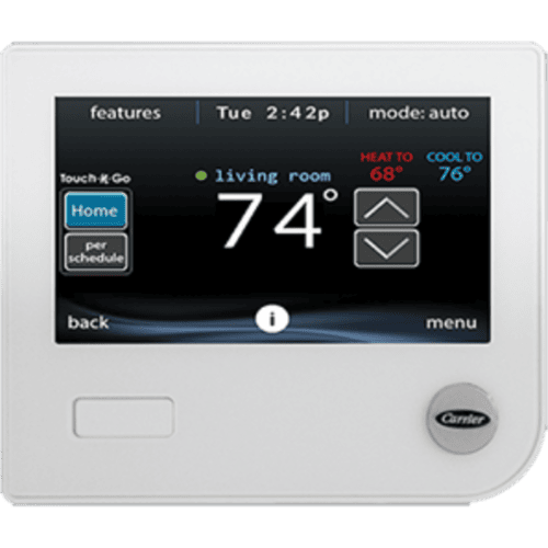 Carrier SYSTXCCWIC01-B Smart Thermostat.